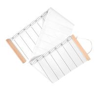 Mipcase Hanging Growth Chart for Boys and Girls Room Measurement Canvas and Wood Wall Height Chart with Development Recording Function and Room Decoration for Baby and Boys and Girls
