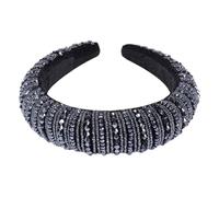 Mipcase Headband Blue Simulated -catching for Women and Girls with Delicate Beaded Decoration Wedding Hair Hoop for Engagements and Parties