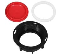 Mipcase IBC Tote Valve Cover Set 3 Pieces Plastic Water Tank Lid Caps with 60 Fine Thread Sealing Valve Caps for Industrial Water Storage and Plumbing Protection