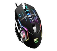 Mipcase Intelligent Macro Programming Mouse Rgb Light up Heavy Metal Programmable for Gaming