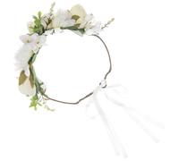 Mipcase Jasmine Floral Headband Wedding Hair Accessories Floral Crowns for Girls and Pets Fashionable and Lightweight