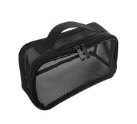 Mipcase Large Capacity Mesh Makeup Carrying Case for Women with Nylon Fabric, Compact and Collapsible Cosmetic Organizer Suitable for Home Use and Business Trips