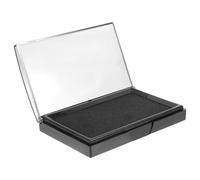 Mipcase Large Quick-Dry Stamp Ink Pad 138x86mm Plastic Case, Black Stamp Pad for Financial Seals, Bright Drawing and Calligraphy Inkpad Suitable for Office and Craft Use