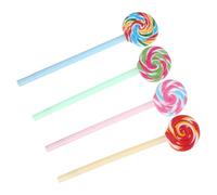 Mipcase Lollipop Gel Ink Pens 4pcs Set Colorful Fine Tip Pens for Student Note Taking School Writing and Journaling