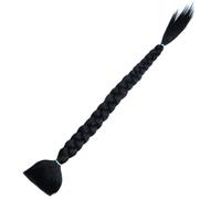 Mipcase Long Braided Ponytail Hair Extensions for Women Synthetic Heat-resistant High Temperature Fiber No Shedding Black Hairpiece Suitable for Weddings and Live Shows