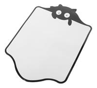 Mipcase Magnetic Message Board 40x30cm Black Cat Design, Reusable Wipeable Kitchen Whiteboard for Fridge, List Plan Magnet Sticker Reminder for Home Organization