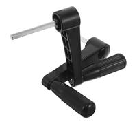 Mipcase Manual Standing Desk Crank Handle Replacement Black 2pcs with 1/4 Inch Shaft Plastic and Iron Construction, Silent Operation Design for Industrial Use and Library Workstations