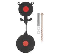 Mipcase Metal Bear Shape Shooting Target with Screw-in Tree Mount, Auto Reset Double Spinner, Black Metal Gun Range Target for Backyard and Outdoor Practice