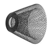 Mipcase Metal Cage Chandelier Lampshade Trapezoid Mesh Hollow Pendant Light Shade 150x130mm Matte Black for Home and Bar Ceiling Lighting