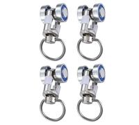 Mipcase Metal Curtain Track Rollers Random Color for Drapes and Curtains 4pcs with Zinc Alloy and Plastic Construction Multi-Purpose Ceiling Mount Hardware for Flexible and Versatile