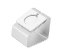 Mipcase Metal Smart Watch Charging Dock Smart Watch Storage Rack Phone Charging Holder for Sleek Design with Slip Pad for Home Office Organization Silver
