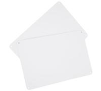 Mipcase Metal Sublimation Sign Blanks 2Pcs Tinplate Plates with Mounting Holes for Retail Stores and Garden Crafting Projects