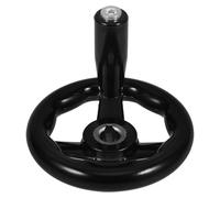 Mipcase Milling Machine Hand Wheel with Rotating Bakelite Handle 3-spoke round Hand Crank for Lathe and Machine Tools 12x100mm for Craftsman Tables