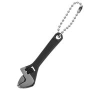 Mipcase Mini Adjustable Spanner Wrench Small Locking Wrench in Black Steel with Ergonomic Design Compact and Portable for Bike Maintenance and Electronics Repair