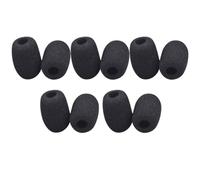 Mipcase Mini Microphone Windscreen Covers 10Pcs Lapel Mic Foam Shields for Wireless Headset Use in Live Streaming and Presentation