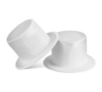 Mipcase Mini Snowman Hats for Crafts 2Pcs Lightweight Small Tops Hat for Doll Accessories Diy Christmas Party Decoration