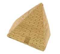 Mipcase Miniature Egyptian Pyramid Resin Figurine for Home Office Decor Ancient Sand Tray Ornament Artistic Microlandscape Layout Accent Robust Craft Statue for Enthusiasts