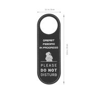 Mipcase Mother Room Sign Double-sided Leather Door Hanger 240x80mm Lactation Nursing Room Do Not Disturb for Public Places
