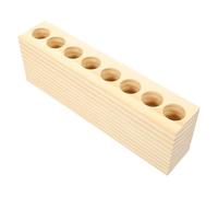 Mipcase Multi Wooden Lipstick Organizer Storage Rack with Multi-grid Design Space-saving Decorative Stand for Desktop and Home Bedroom, for Makeup Artists