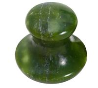 Mipcase Mushroom-Shaped Facial Massage Stones Green Jade Hot Stone Set for Gua Sha Therapy and Meridian Massage Relaxation Spa Tool