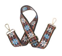 Mipcase Musical Instrument Straps Vintage Patterned Adjustable Banjo Strap with Metal Buckle for Mandolin and Banjo Players Cross-Body