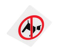 Mipcase No Pet Allowed Sign for Store and Supermarkets, Acrylic Material with Highly Effective Warning and Easy Installation, Door Notice Sign to Forbid Pets