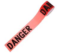 Mipcase Non-adhesive Red Caution Tape Roll 7.5cm X 100m for Crime Scene and Safety Barrier Warning in Industrial and Emergency Use