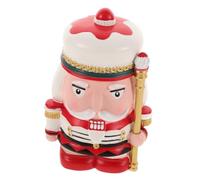 Mipcase Nutcracker Shaped Money Bank for Resin Coin Box Creative Savings Pot Birthday Gift Teaching Financial Literacy Easy Access Piggy Bank for Boys and Nursery Decor