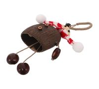 Mipcase Nutshell Doll Ornament Handcrafted for Christmas Rustic Holiday Ornaments Festive Hanging Decorations for Xmas Tree Home Decor
