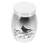Mipcase Pet Bird Ashes Urn Portable Stainless Steel Memorial Ideal for Home Display