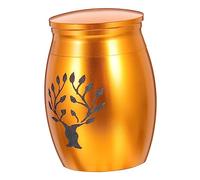 Mipcase Pet Urn Box Bone Ash Storage Pet Memorial Cinerary Jar Stainless Steel for Home