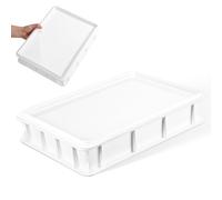 Mipcase pizza dough proofing container stackable dough container with lid plastic workflow efficiency bakery home kitchen storage tray
