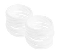Mipcase Plastic Rings Macrame Hoops 30Pcs 6Cm White Round Frames for Dreamcatcher Tassel Crafts Wreath Making and Home Wall Hanging