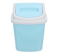 Mipcase Plastic Wastebasket Bin Rectangular 1.27 Gallon 4.8l Swing Lid Trash Can with Flip Top Space-saving Narrow Design for Easy Disposal and Swift Cleaning the Desk or Tea