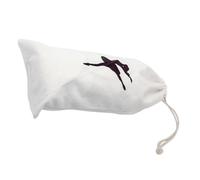 Mipcase Pointe Shoe Storage Bag Ballet Makeup Bag Drawstring Pouch for Dance Practice Portable Canvas Shoe Carrier for Ballet Slipper