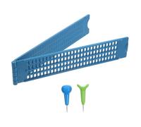 Mipcase Portable Braille Stylus Kit Line Cell Writing Board for Blind and Visually Impaired Blue User Friendly Learning Aid to Study Efficiency and Reading Skills