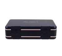 Mipcase Portable Case Double-Layered Pp with Compartments 7 Days Weekly Pill Organizer Contemporary Medicine Cabinet Organizer Easy to Keep Track for Morning Afternoon Evening