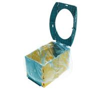 Mipcase Portable Folding Travel Potty Seat, Foldable Toilet with Comfortable Rock Blue Seat, Lightweight and Compact for Car and Outdoor Use