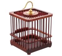 Mipcase Portable Purpleheart Wood Mini Cricket Cage with Hanging Hook, Small round Dome Insect Terrarium for Pet Grasshoppers and Crickets, Suitable for Home and Outdoor Use Random Style