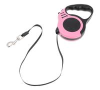 Mipcase Portable Retractable Dog Leash 3 Meter Pink with Automatic Brake for Small Pets Outdoor Walking Puppy Accessory