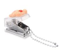 Mipcase Portable Single Hole Paper Puncher for Loose Leaf Small round Hole Punch Tool with Strawberry Bear Design for Students and Office Use