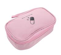 Mipcase Portable Travel Medicine Bag Small Pills Organizer Medical Supplies Storage Case for Emergency with Multi-Compartment Pink