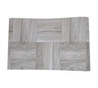 Mipcase Pvc Self-adhesive Floor Roll 58.5cm X X 1.5mm Grey White Vinyl Flooring for Bathroom Kitchen Living Room Removable Peel and Stick Floor Tiles