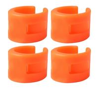 Mipcase Rear Fork Chain Protector Rings Orange Pack 4 Pcs Rubber | Chain Slap Protection, Lightweight Scratch Prevention, Suitable for Road Bicycles, Commuter Riding and Bike Mechanics