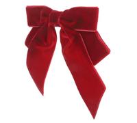Mipcase Red Velvet Bow Tie Brooch Pin for Women and Men, Pre-tied Clip-on Bowknot Accessory, Classic Solid Color Velvet Fabric, Suitable for Shirts, Uniforms, and Formal Occasions