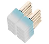 Mipcase Refillable Empty Nail Polish Bottles with Brush Caps 8pcs 11.7ml Glass round Containers Unique Gradient Color Design for Personal and