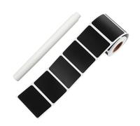 Mipcase Removable Rectangular Chalkboard Labels Stickers Easy to Write and Wiped Clean 150 Pcs Waterproof Plastic Blackboard Stickers with Pen for Kitchen Pantry Storage and Wine Bottles