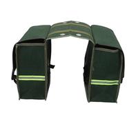 Mipcase Retro Canvas Motorcycle Saddlebag Side Utility Bag Large Capacity 30x28x18-21cm Vintage Courier Tool Bag for Daily Riding and Mail