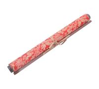 Mipcase Reusable Water Calligraphy Cloth Thickened Scroll with Rice Grid for Beginners, Traditional Red Pattern Water Writing Mat for Chinese Brush Pen Practice at Home and School