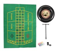 Mipcase Russian Roulette Game Set 10-inch Table Game Wheel with Felt Cloth, Chips, and Beads for Party, Home Gatherings, and Company Events